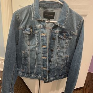 banana republic dark denim jean jacket